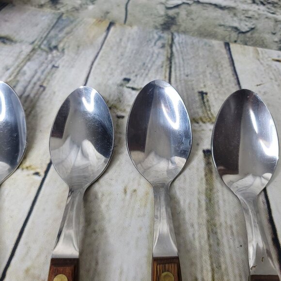 TOWN & COUNTRY 4 Teaspoons Spoons Washington Forge 7 Inches Made in USA - Picture 3 of 4